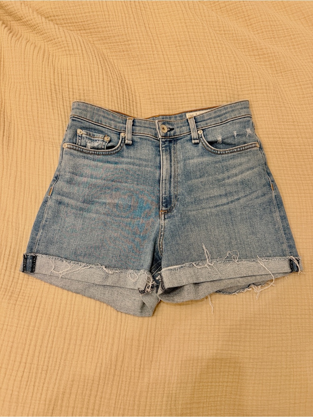 rag & bone High-Rise Cuffed Shorts